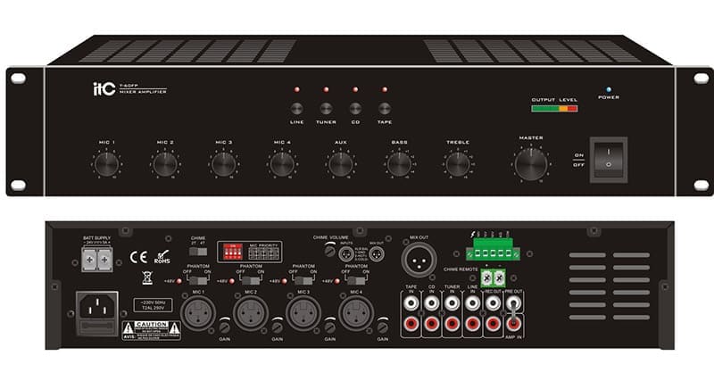Amply ITC T-120FP dễ dàng di chuyển và lắp đặt ở mọi vị trí trong không gian Amply ITC T-120FP dễ dàng di chuyển và lắp đặt ở mọi vị trí trong không gian