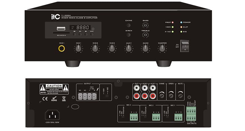 Amply ITC T-240DM có chế độ làm mát bằng quạt, giúp làm tản nhiệt từ các thiết bị Amply ITC T-240DM có chế độ làm mát bằng quạt, giúp làm tản nhiệt từ các thiết bị