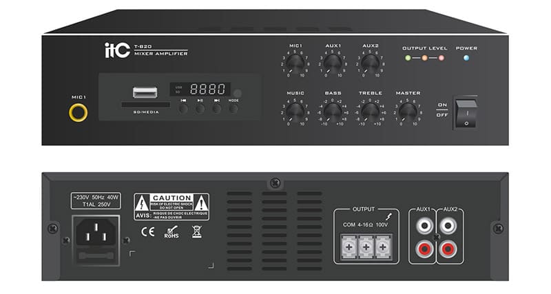 Amply ITC TB-20 với thiết kế đa dạng cùng chất lượng âm thanh hoàn hảo đến từng câu chữ