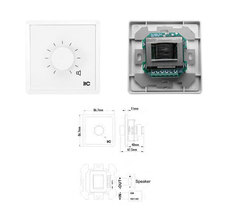 Chiết áp ITC VC-30 được sử dụng điều khiển âm lượng chống cháy, chống chập Chiết áp ITC VC-30 được sử dụng điều khiển âm lượng chống cháy, chống chập